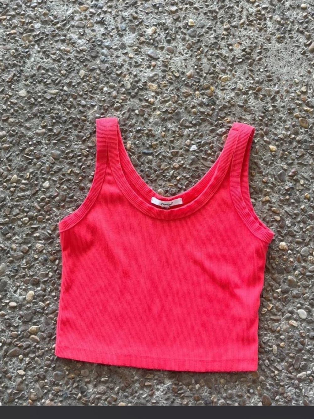 papaya y2k coral pink tank top size s